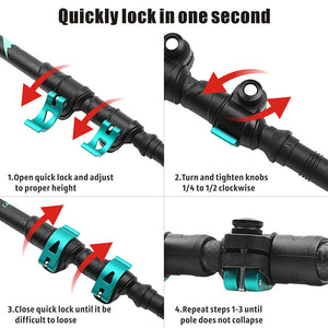Discover the Ultimate Trekking Experience with Our Straight Handle External Lock Trekking Pole
