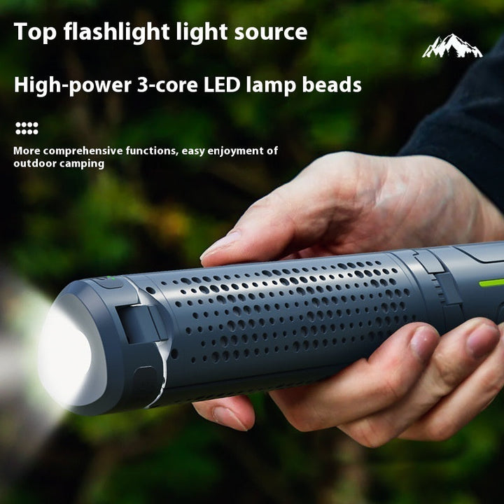 Illuminate Your Adventures with the Multifunctional Rechargeable Three Leaf Camping Lantern